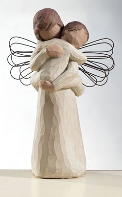 STATUE ETREINTE D ANGE