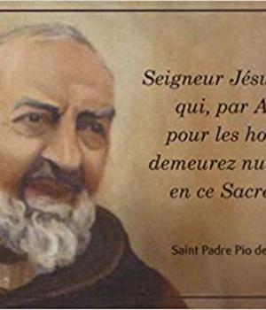 IMAGES LA PRIERE DE PADRE PIO PR LOT DE 20