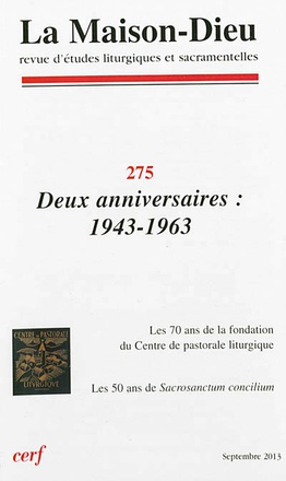 MAISON-DIEU 275 - DEUX ANNIVERSAIRES : 1943-1963