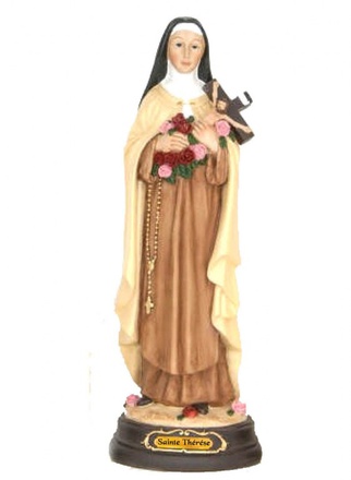 STATUE RESINE SAINTE THERESE 20 CM