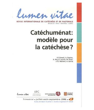 CATECHUMENAT : MODELE POUR LA CATECHESE ?