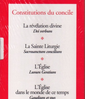 COFFRET CONSTITUTIONS DU CONCILE VATICAN II - LA REVELATION DIVINE - LA SAINTE LITURGIE - L'EGLISE -