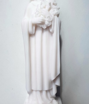 STATUE ALBATRE SAINTE THERESE 17 CM