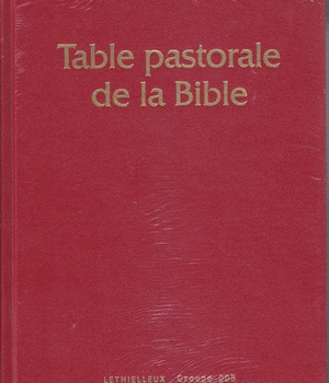 TABLE PASTORALE DE LA BIBLE