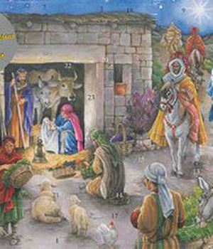 CALENDRIER DE L'AVENT RELIGIEUX - CRECHE TRADITIONNELLE - LLOBET