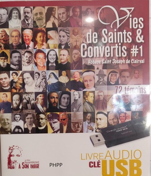 VIES DE SAINTS ET CONVERTIS TOME 1 - COFFRET AUDIO CLE USB (USB3)
