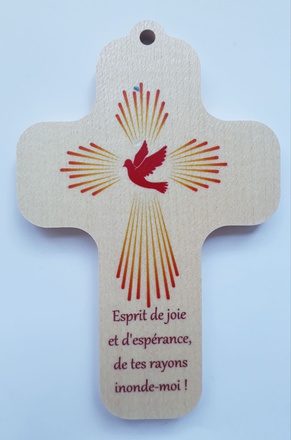 CROIX BOIS ESPRIT DE JOIE ET ESPERANCE