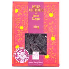 PATES DE FRUITS AUX FRUITS ROUGES - 210G