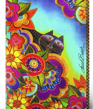 CAHIER SOUPLE - GRAND FORMAT - LB CHATS MULTICOLORES - 182X258MM