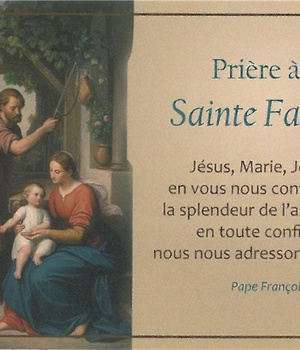 CARTES SAINTE FAMILLE PAR LOT DE 20