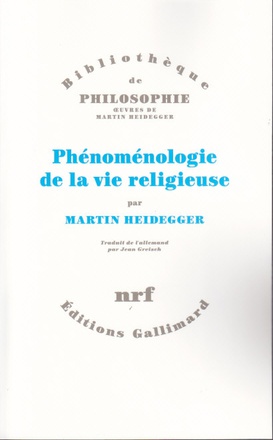 PHENOMENOLOGIE DE LA VIE RELIGIEUSE