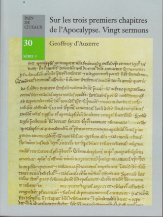 SUR LES TROIS PREMIERS CHAPITRES DE L'APOCALYPSE -VINGT SERMONS