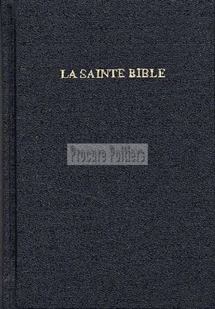 BIBLE SEGOND 1910 PETIT FORMAT AVEC ONGLETS RIGIDE TOILEE NOIRE