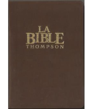LA BIBLE THOMPSON COLOMBE SOUPLE SIMILICUIR MARRON TR%3BOR
