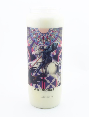 BOUGIE NEUVAINE SAINT GEORGES AVEC PRIERE