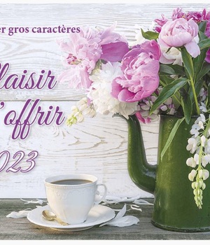 CALENDRIER PLAISIR D OFFRIR 2023 GROS CARACTERES