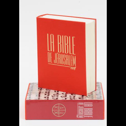 BIBLE JERUSALEM - FORMAT MAJOR, RELIURE RIGIDE TOILE ROUGE, COFFRET RIGIDE
