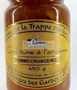 CONFITURE POMME/ORANGE/NOIX, POT DE 450 G