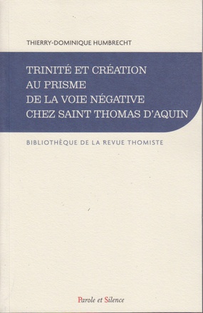 TRINITE ET CREATION AU PRISME DE LA VOIE NEGATIVE