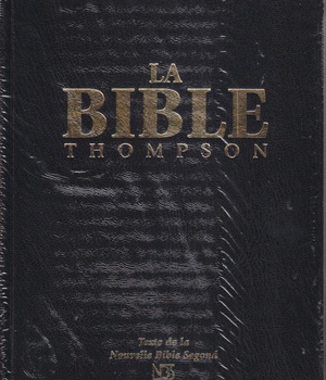 LA BIBLE THOMPSON TEXTE NBS RIGIDE NOIR ONGLETS