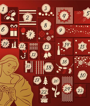 CALENDRIER DE L'AVENT MARIE QUI DEFAIT LES NOEUDS