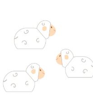 LOT 3 MOUTONS CRECHE TOURNEE NDSP