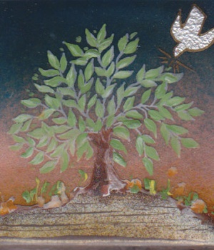 EMAIL EPANOUISSEMENT - ARBRE DE VIE - 8.4 X 8.4 CM NDSP
