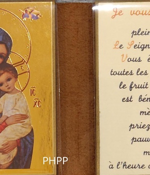 VIERGE DE LA LUMIERE - DIPTYQUE 8X15 CM
