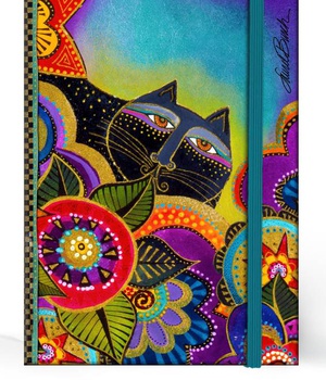 CARNET COUVERTURE RIGIDE - PETIT FORMAT - LB CHATS MULTICOLORES - 100X140MM