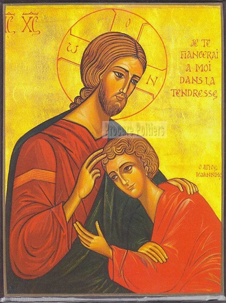 ICONE CHRIST DE ST JEAN 20 X 25 CM NDSP