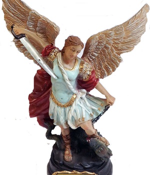 STATUE RESINE SAINT MICHEL 30 CM