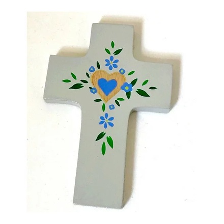 CROIX TU REMPLIS MON COEUR GALET 7X11 CM