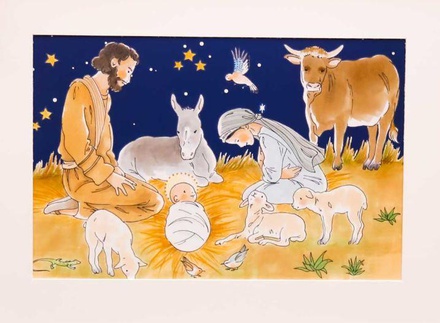 CALENDRIER DE L'AVENT - NATIVITE - LE CALENDRIER DE L'AVENT, FABRIQUE ET ILLUSTRE EN FRANCE, POUR CH
