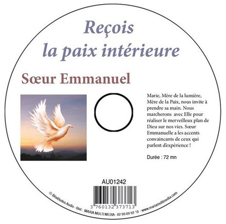 RECOIS LA PAIX INTERIEURE