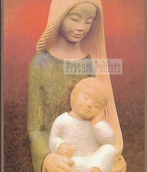 ICONE CITHARE 13X18 Y LE PAPE VIERGE A L'ENFANT CONFIANCE (V) NDSP