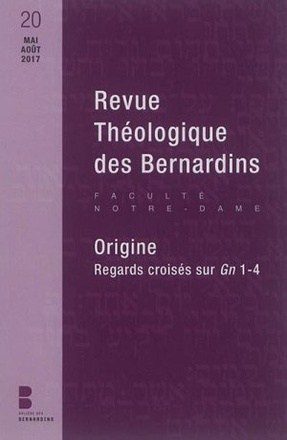 REVUE THEOLOGIQUE DES BERNARDINS 20