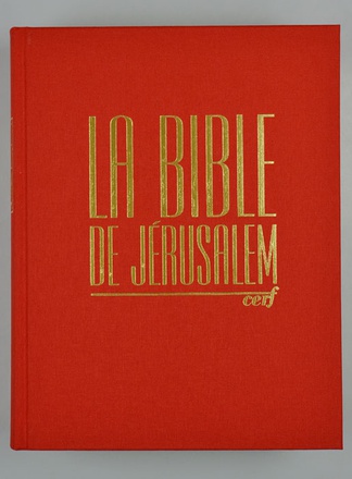 BIBLE JERUSALEM - FORMAT MAJOR, RELIURE RIGIDE TOILE ROUGE, COFFRET RIGIDE