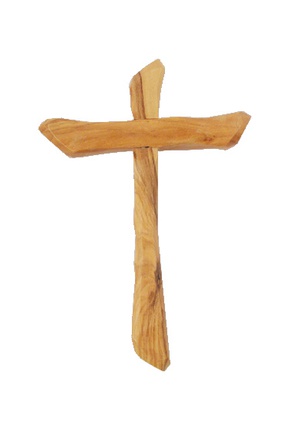 CROIX BOIS OLIVIER NUE SEULE 12 CM