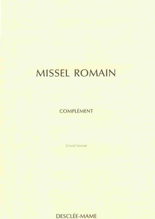 COMPLEMENT AU MISSEL ROMAIN / GF