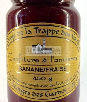 CONFITURE BANANE/FRAISE, POT DE 450 G