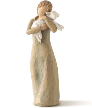 STATUE PAIX SUR TERRE - UNE ETREINTE DE PAIX