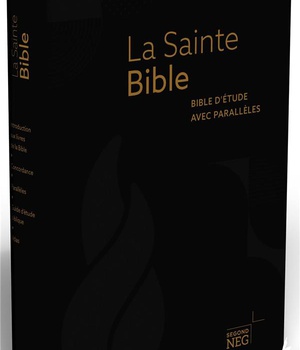 BIBLE D'ETUDE NEG A PARALLELES COUVERTURE SOUPLE FIBROCUIR NOIR