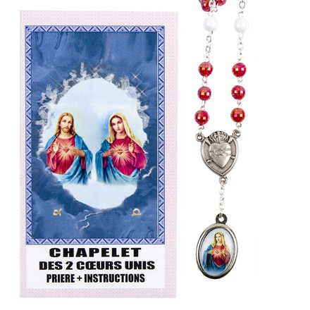 CHAPELET DE DEVOTION DES DEUX COEURS UNIS AVEC NOTICES EXPLICATIVES