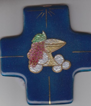 CROIX EMAIL PAIN ET VIN 8X8CM CRMI 011 BLEU /A NDSP