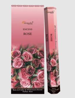 ENCENS 20 BATONNETS ROSE