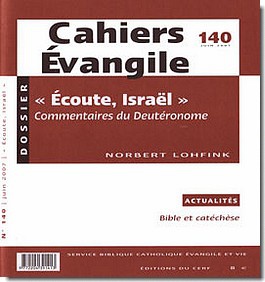 CAHIERS EVANGILE NO 140. ECOUTE ISRAEL