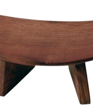 BANC DE MEDITATION - PEINT BRUN