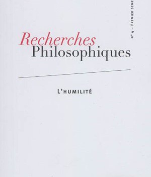 RECHERCHES PHILOSOPHIQUES N 4 - PRINTEMPS 2017