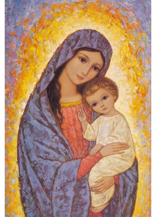 D. CHANF MERE DE DIEU AVEC ENFANT REF DD5014C