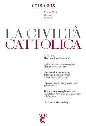 CIVILTA CATTOLICA JUILLET-AOUT 2018